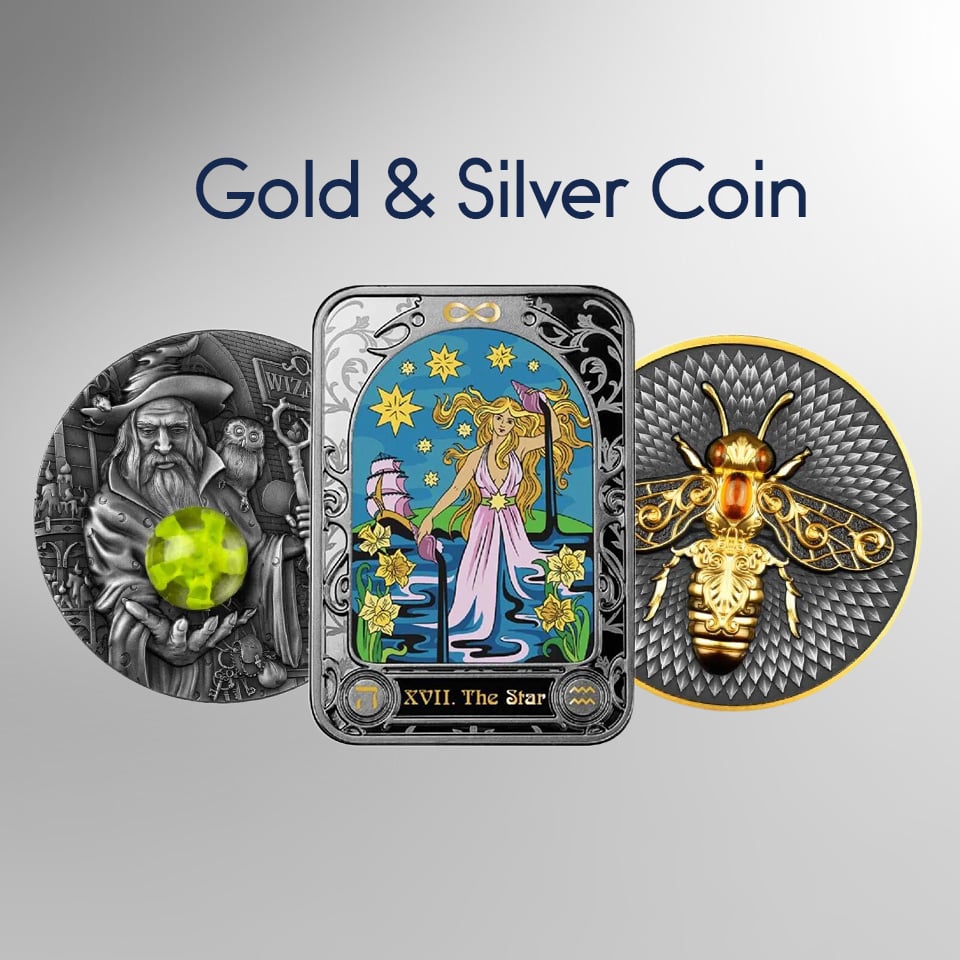 Gold and Silver Coin