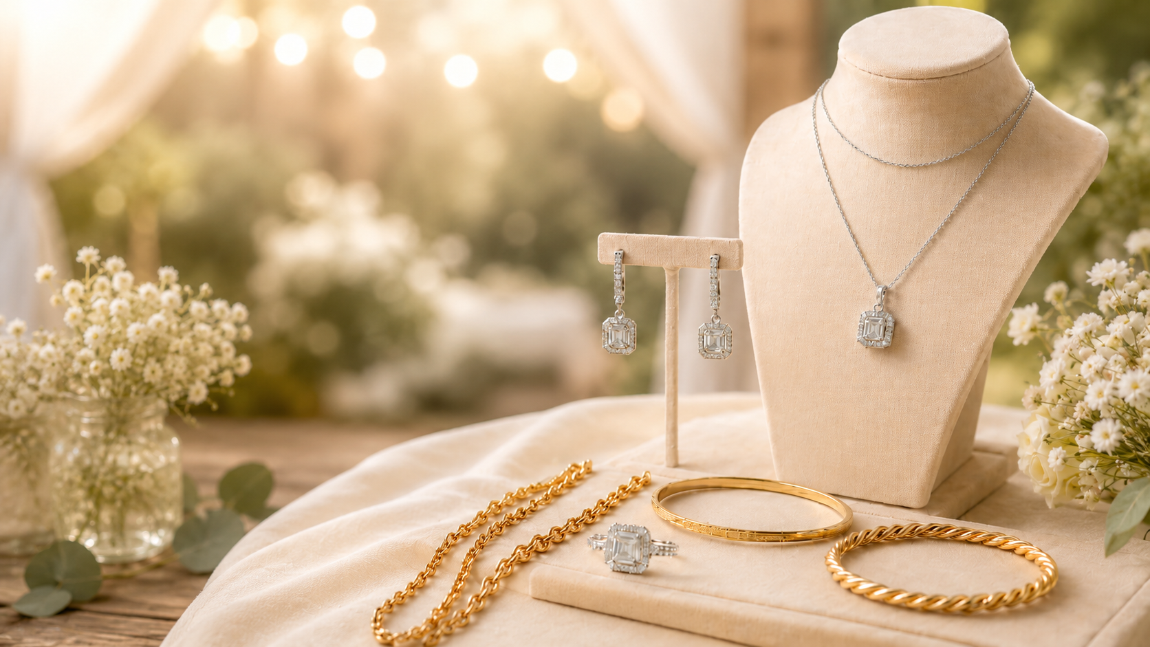 Gold Jewelry Guide for Weddings and Engagements: How to Choose a Bridal Set?