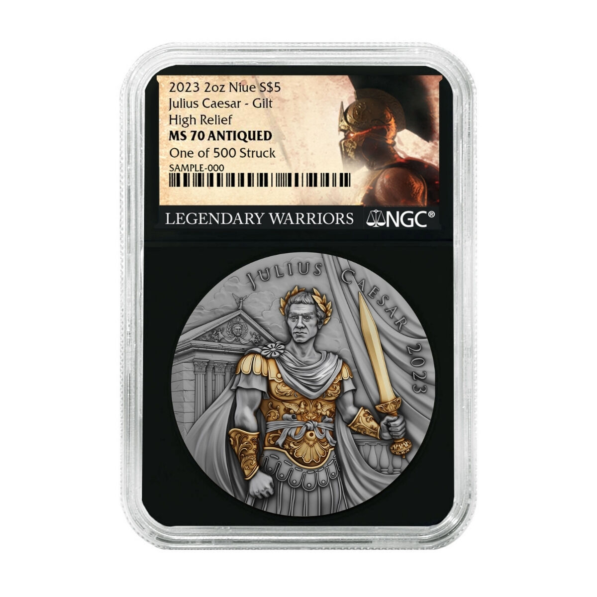 Julius Sezar NGC Sertifikalı Gümüş Sikke Coin | AgaKulche