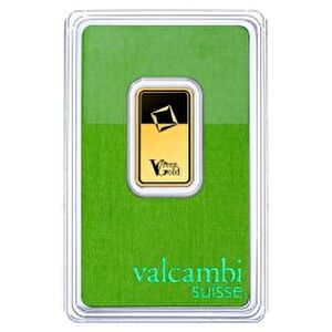 AgaKulche Valcambi 10 gr Green Bar 999.9 24 Ayar Külçe Altın