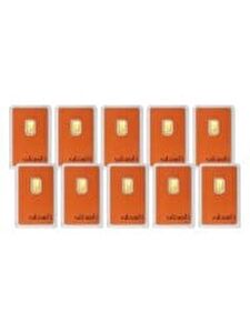 AgaKulche Valcambi 1 Gram Gold Bar 10 Adet 999.9 24 Ayar Külçe Altın