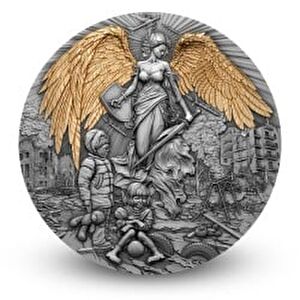 AgaKulche Guardian Angel 2 Ons 62.20 Gram Gümüş Sikke Coin