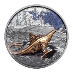 AgaKulche Magical Lamp 1001 Nights 1 Ons 31.10 Gram Gümüş Sikke Coin