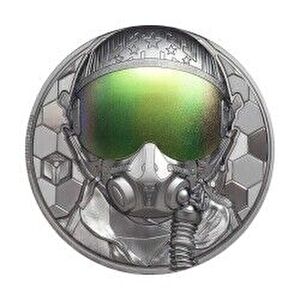 AgaKulche Real Heroes Fighter Pilot 2020 3 Ons Gümüş Sikke Coin