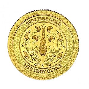 AgaKulche 1/10 Ons 24 Ayar Mevlana 2024 Altın Sikke Coin
