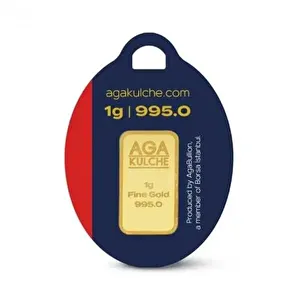 AgaKulche 1 gr 995.0 24 Ayar Külçe Altın