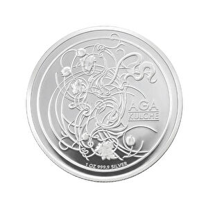 AgaKulche Kaplan G&uuml;m&uuml;ş Sikke Coin