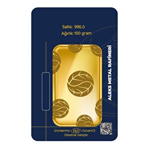 AgaKulche 100 gr 24 Carat AMR Gold Bar with 90 Days Delivery