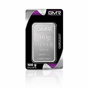 AgaKulche 100 Gram 999.0 Ayar GMR Külçe Gümüş