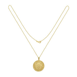 AgaKulche 14 Carat Tughra Gold Necklace