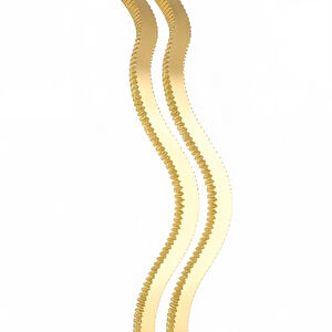 AgaKulche 20 gr 22 Carat Set of 2 Ajda Zik Zak Gold Bracelet