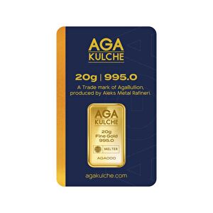 AgaKulche 20 gr 995 24 Ayar Külçe Altın