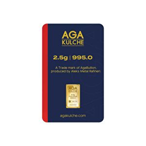 AgaKulche 2.5 gr 995 24 Ayar Külçe Altın