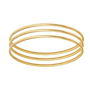 AgaKulche 30 gr 22 Carat Triple Ajda Channel Gold Bracelet
