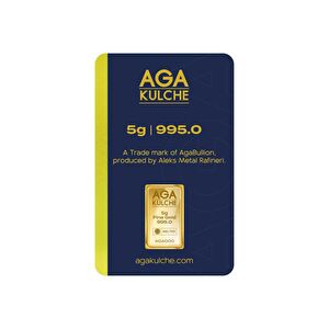AgaKulche 5 gr 995 24 Ayar Külçe Altın