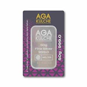 AgaKulche 50 gr Külçe Gümüş
