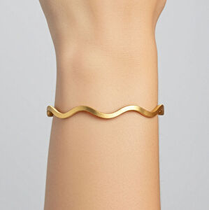 AgaKulche Ajda Zigzag 10 gr 22 Carat Bracelet Gold with 45 Days Delivery