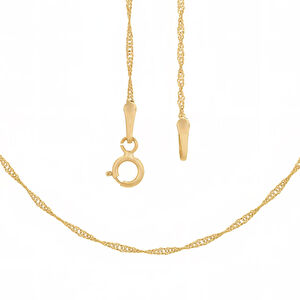 AgaKulche Singapore 14 Carat 1.00 1.10 gr Gold Chain Necklace