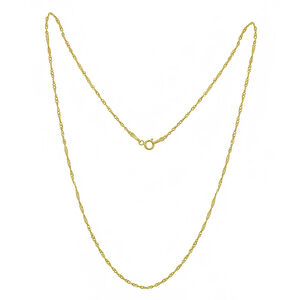 AgaKulche Singapore 14 Carat 1.00 1.10 gr Gold Chain Necklace