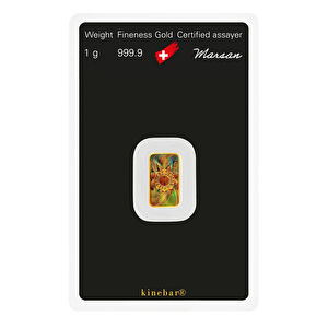 AgaKulche Argor Heraeus 1 gr Kinebar 24 Carat 999.9 Gold Bar