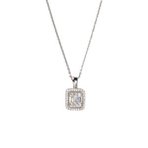 AgaKulche Baguette Stone Silver Jewelry Set S30-KB (925)