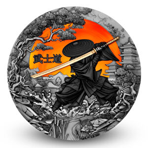 AgaKulche Bushido Savaşçı Gümüş Sikke Coin