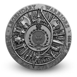 AgaKulche Genghis Khan Gold Plated Silver Coin