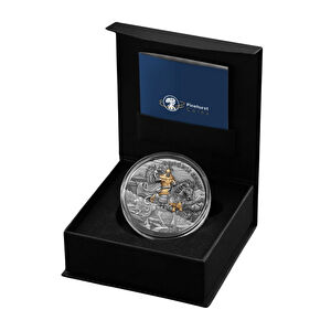 AgaKulche Genghis Khan Gold Plated Silver Coin