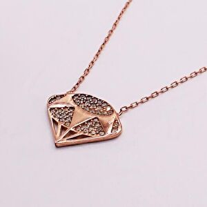 AgaKulche Silver Diamond Ghost Necklace