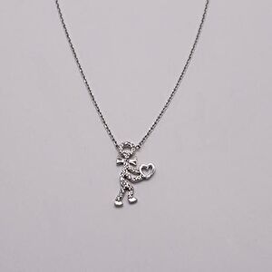 AgaKulche Silver Love Man Ghost Necklace