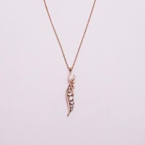 AgaKulche Silver Angel Wing Ghost Necklace