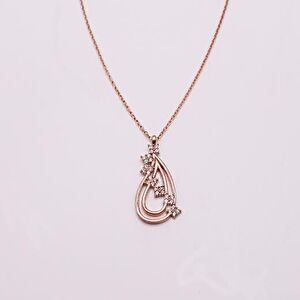 AgaKulche Silver Row Stone Drop Ghost Necklace