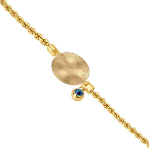 AgaKulche Rope Quarter Gold Bracelet