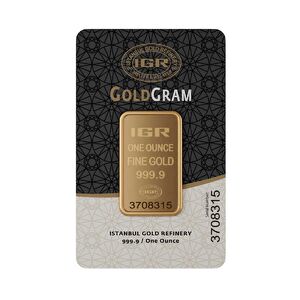 AgaKulche İAR 1 Ons 31.10 gr 999.9 24 Ayar Külçe Altın