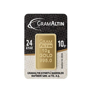 AgaKulche 10 gr 995 24 Ayar İAR Külçe Altın