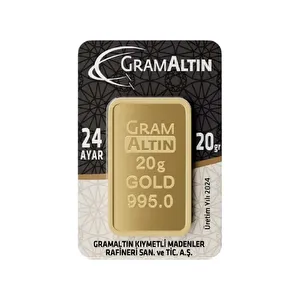AgaKulche 20 gr 995 24 Ayar İAR Külçe Altın