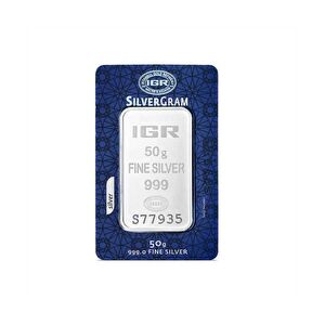AgaKulche 50 gr 999.0 İAR Külçe Gümüş