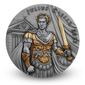 AgaKulche Julius Sezar Altın Kaplama Gümüş Sikke Coin