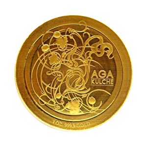 AgaKulche Kaplan 1 Ons 31.10 gr 999.9 Altın Sikke Coin