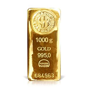 AgaKulche 1 kg 995 24 Ayar Nadir Külçe Altın