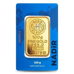 AgaKulche 100 gr 995 24 Ayar Nadir Külçe Altın