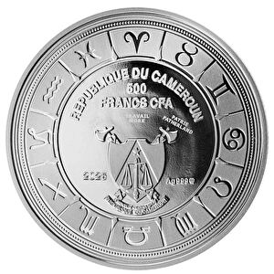 AgaKulche Oğlak Burcu Gümüş Sikke Coin Kolye