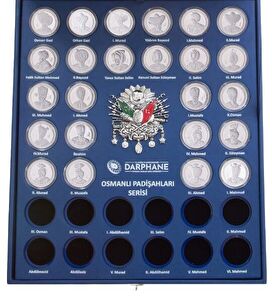AgaKulche Osmanlı Padişahları 24 Adet Gümüş Sikke Coin Set