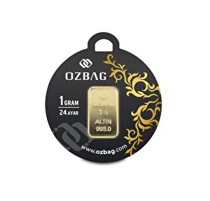 AgaKulche 24 Ayar 1 gr 995 Özbağ Külçe Altın