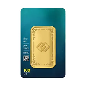 AgaKulche 24 Ayar 100 gr 995 &Ouml;zbağ K&uuml;l&ccedil;e Altın