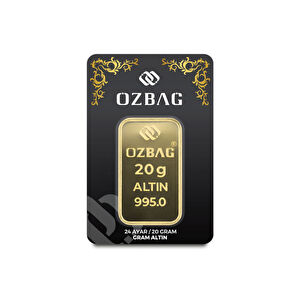 AgaKulche 24 Ayar 20 gr 995 &Ouml;zbağ K&uuml;l&ccedil;e Altın