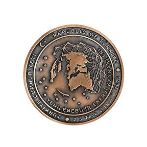 AgaKulche Yenilenebilir Enerji Kaynakları Bronz Sikke Coin