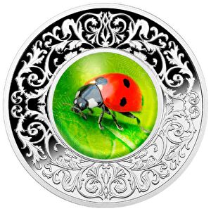 AgaKulche Biedronka Lucky Charms Ladybug Case 500 CFA Gümüş Sikke Coin