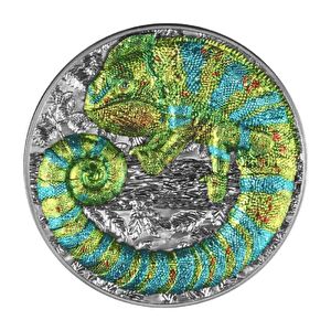 AgaKulche Chameleon 2023 2 Ons Gümüş Sikke Coin