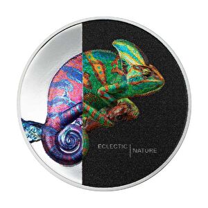 AgaKulchhe Chameleon Eclectic Nature 2023 1 Ons Gümüş Sikke Coin